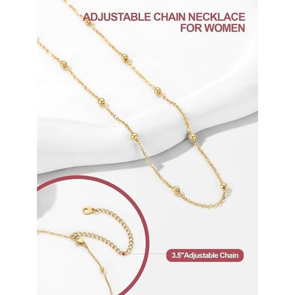 Chic 14K Gold Plated Boho Choker with Cubic Zirconia - Perfect for Layering - Picture 5 of 7